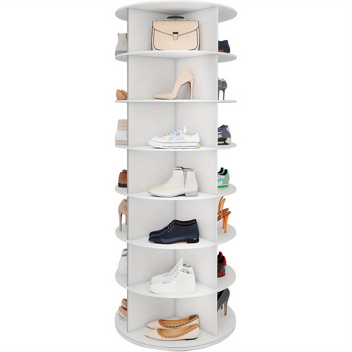 Roterende Schoenenrek Toren 7 Lagen, 360° Draaibare (8785362790074)