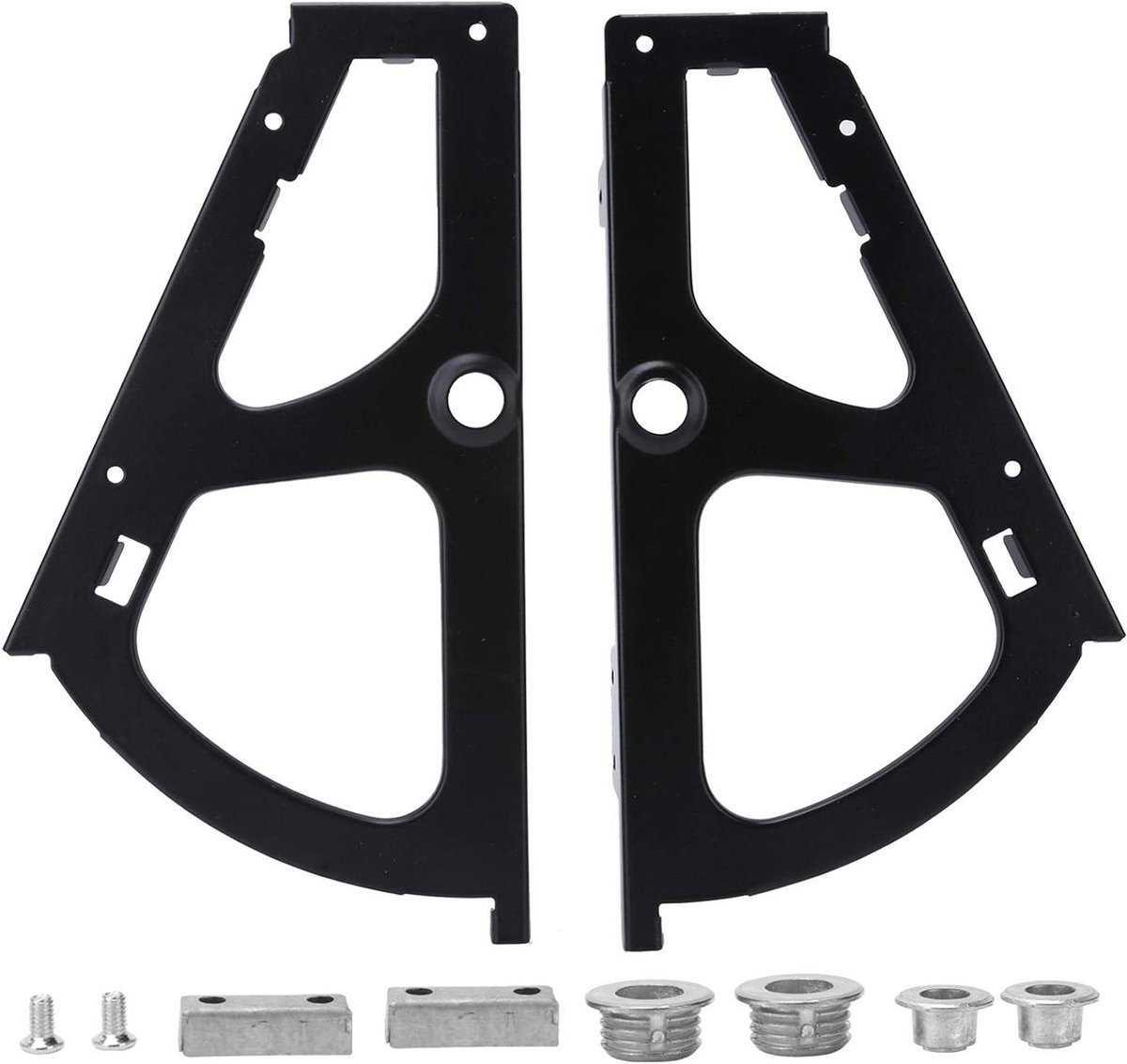 Scharnieren voor ladekasten en schoenenrek, inklapbaar frame van koudgewalst staal, zwart - vuilnisemmer inclusief montagetoebehoren (8763217228804)