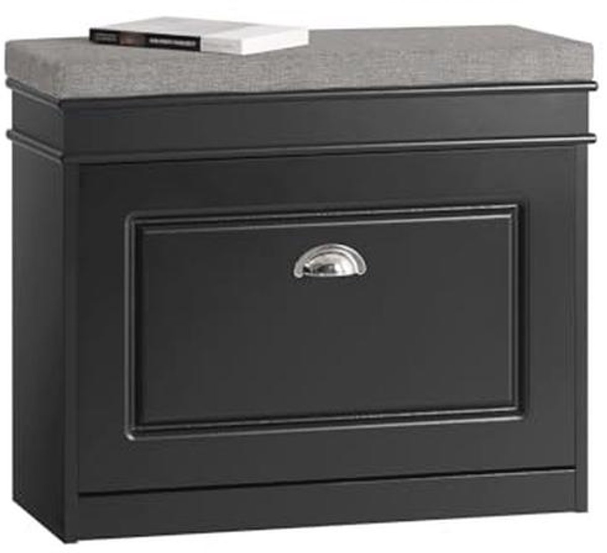 Schoenenbank met Kussen en Opbergvak - Compacte Opbergløsning voor Hal (9101005291118)