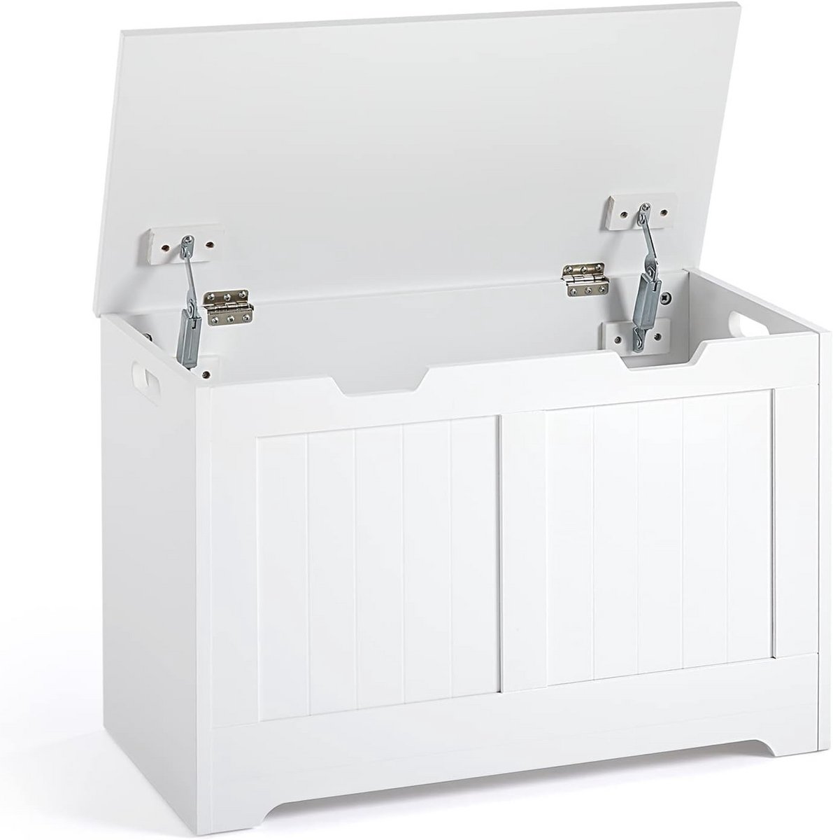 Schoenenbank met opbergruimte en speelgoedkist, 72 x 36 x 48 cm, wit (9101018422950)