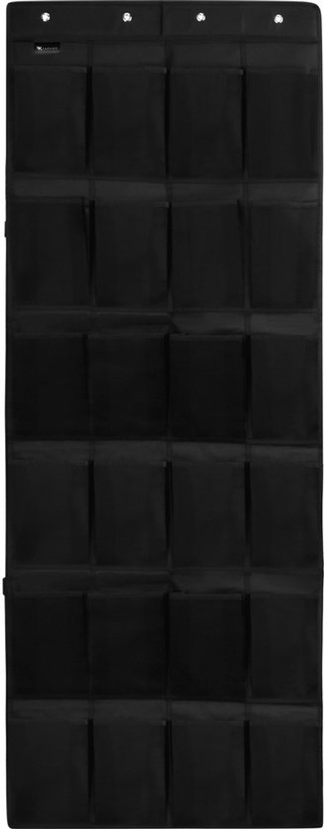 Schoenenkast Hangend - Schoenenzak 24 vakken - Opbergen van Schoenen aan Deur - Schoenenzak Zwart - Oplossing voor rondslingerende schoenen - Hoogwaardige Schoenenkast (6901670614938)