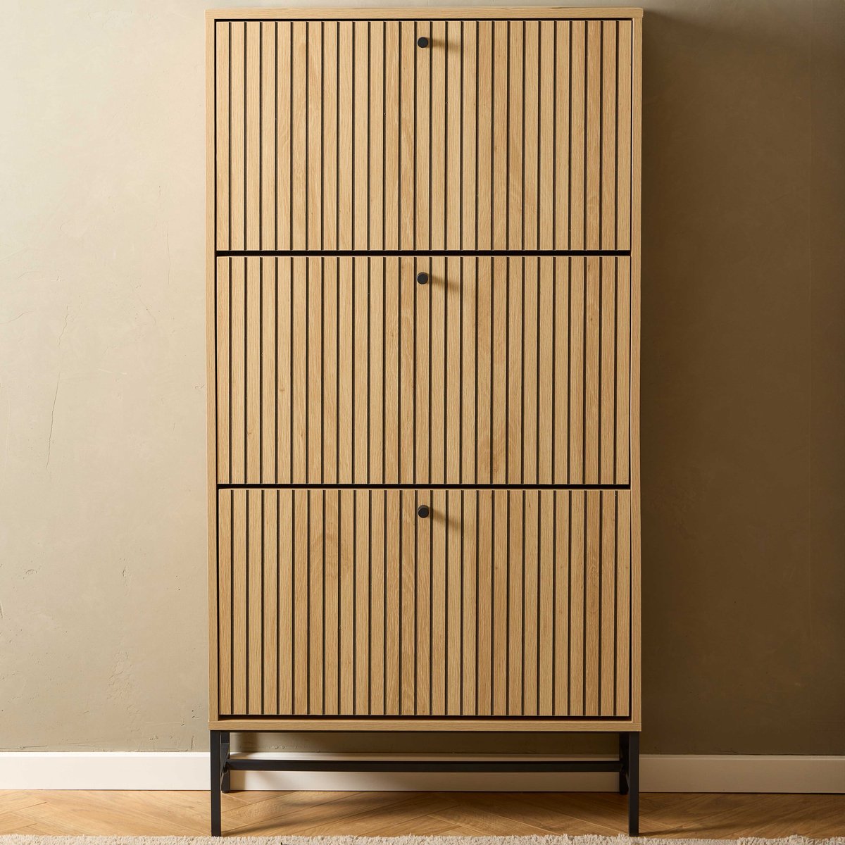 Schoenenkast Muuto Naturel 100x140cm Melamine - Giga Living (5713941350817)