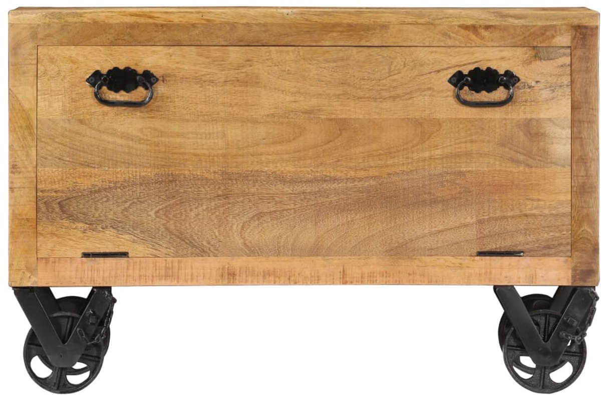 Schoenenkast | Schoenenrek | Opbergkast 86x35x55 cm massief mangohout (6248446692913)