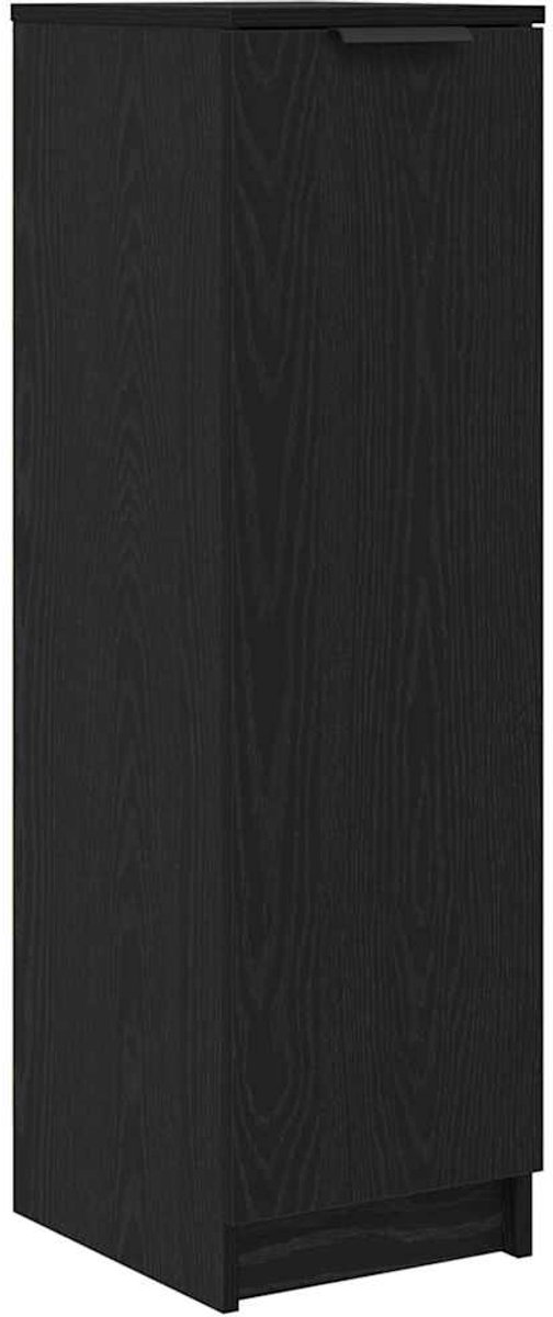 Schoenenkast | Schoenenrek | Opbergkast Zwart eiken 29.5 x 35 x 101 cm Bewerkt hout (6248446694870)