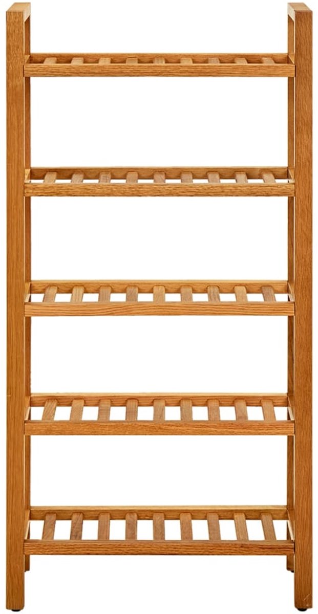Schoenenkast | Schoenenrek met 5 schappen 50x27x100 cm massief eikenhout (6248446698908)
