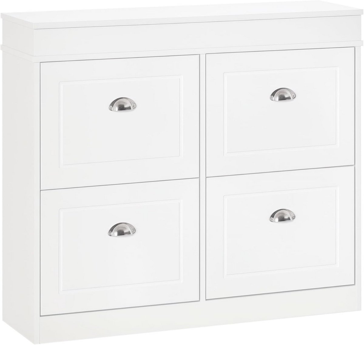 Schoenenkast met 4 Kantelbare Laden - Smalle Hoge Schoenenopberger voor Hal (9101061053477)