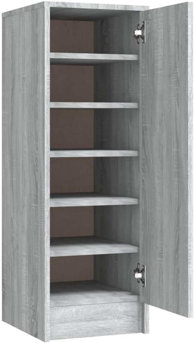 Schoenenkast met 6 vakken 32x35x92 cm | Hout | Opbergrek voor schoenen, voorkomt stof (9101107916728)