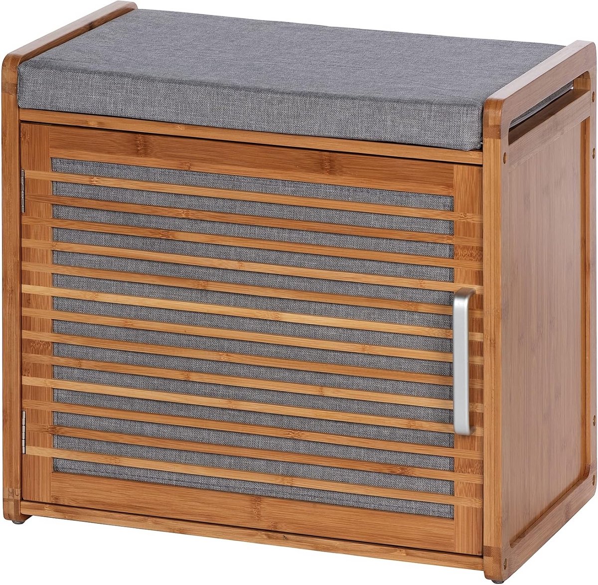 Schoenenkast met zitkussen en opbergruimte van bamboe (9101052308159)