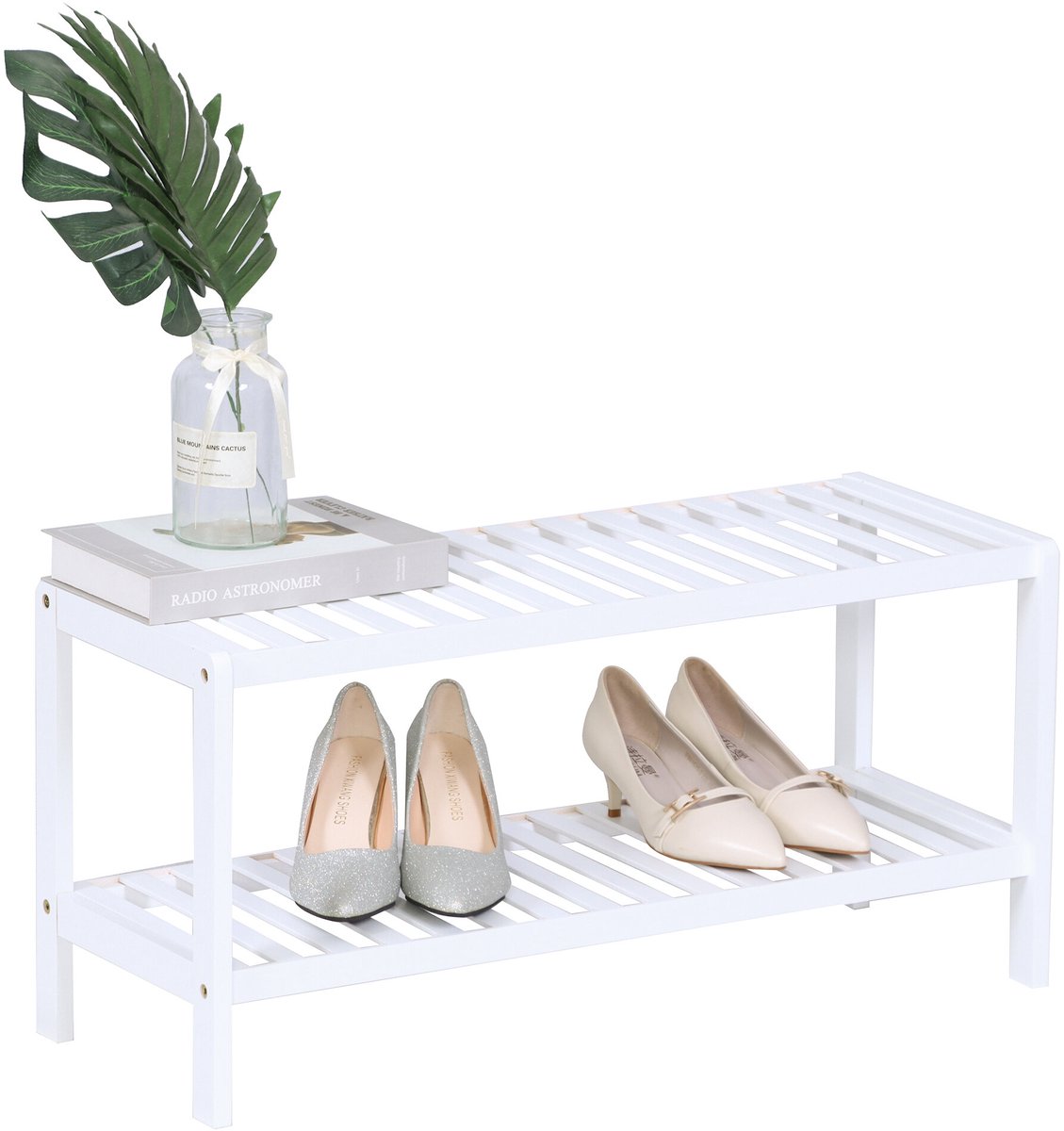 Schoenenrek - 70x33,5x24,5 cm - wit (4052025829391)