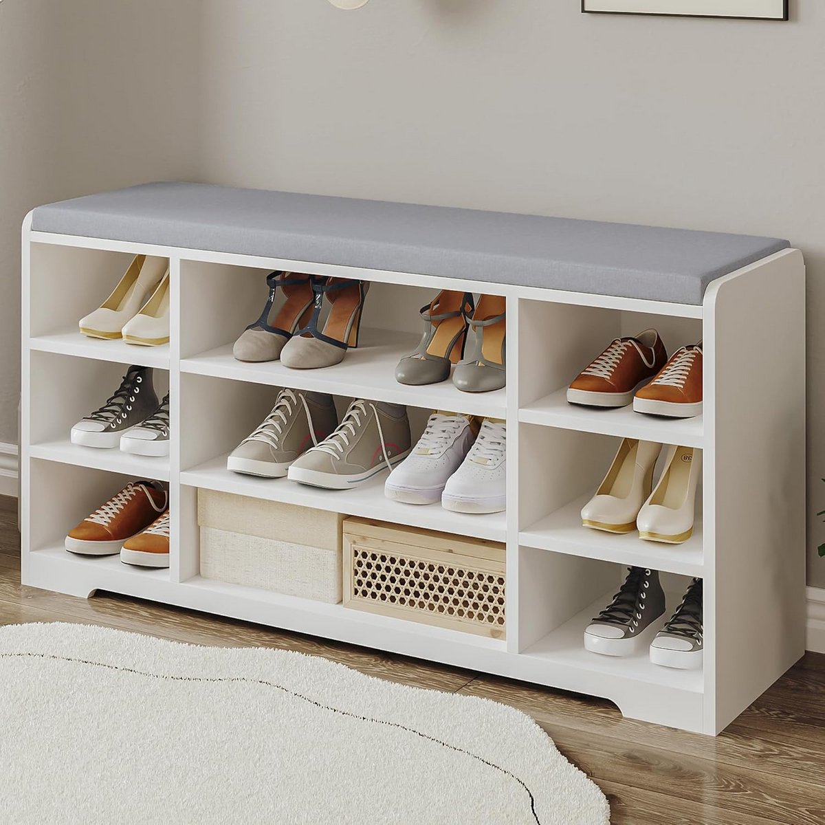 Schoenenrek - Schoenenbank - Schoenenkastje - Opbergmeubel (9101119908155)