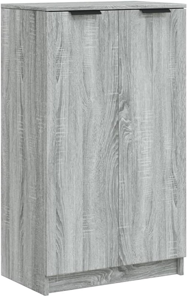 Shoemkast met 5 vakken 59x35x100 cm - Opbergrek voor schoenen, hout (9101107915264)