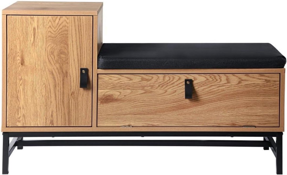 Sierlijke Schoenenkast met Twee Opbergvakken 100 cm Breed (9101106006390)