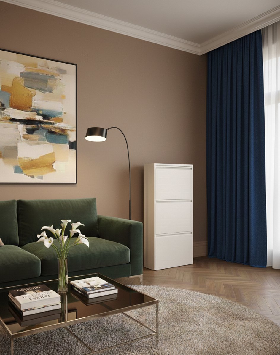 Slimme Schoenenopberger Kare - Metaal Schoenenkast met 3 Kantelvakken - Ruimtebesparend en Stofbestendig - Voor Sneakers, Sportschoenen en Alledaagse Schoenen - Crèmetinten | Medahomestore (9502768896150)