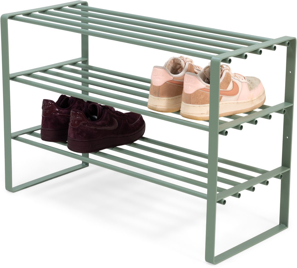 Spinder Design schoenenrek Rex SR 2 - Dusty Green - 12 paar schoenen - Staal (8712077107934)