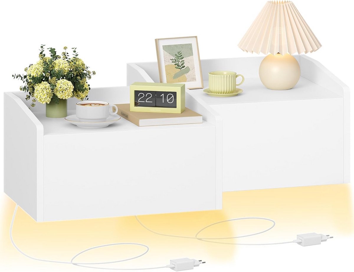 Stijlvol Nachtkastje met Lade en Bergruimte (9101097550292)