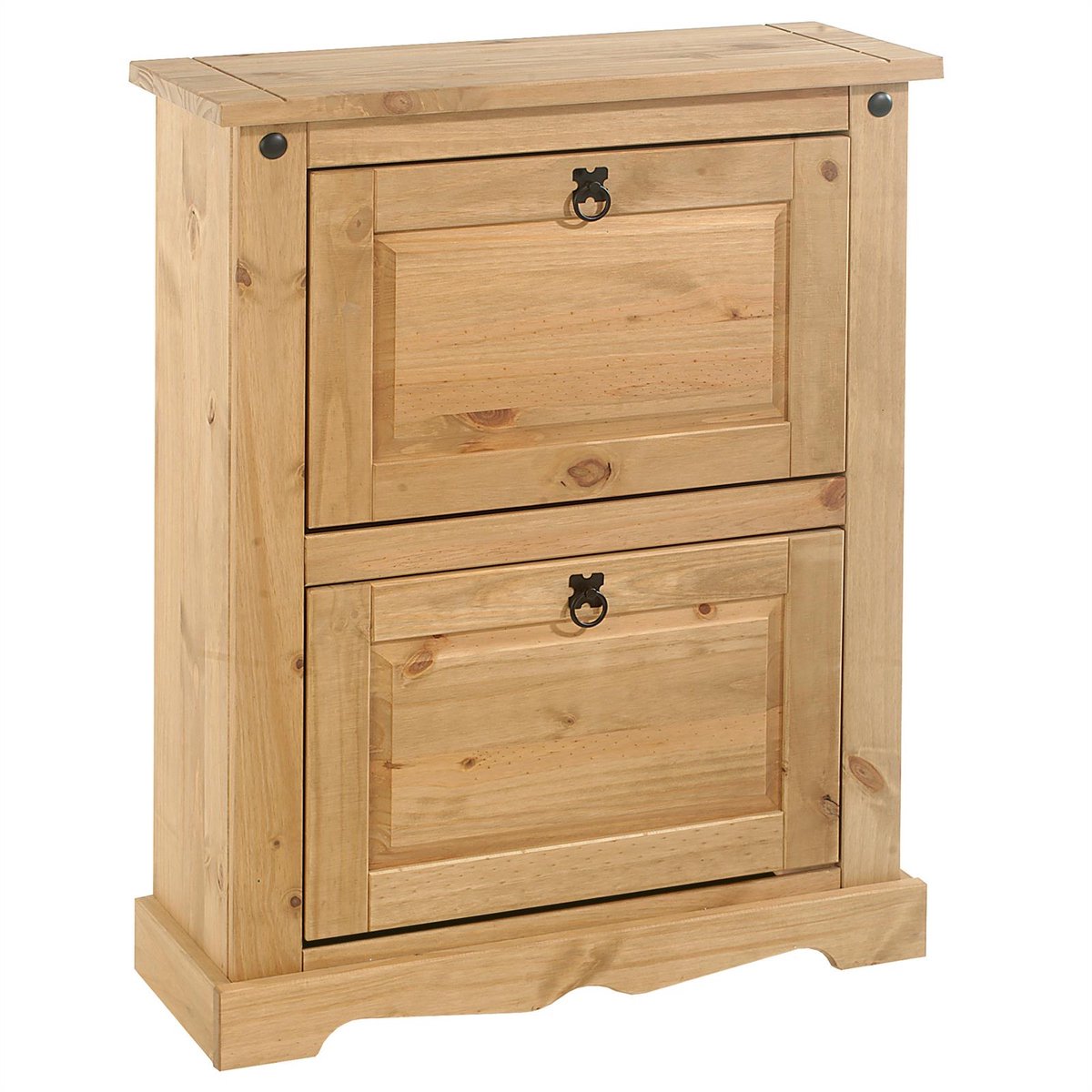 TEQUILA grenen schoenenwagen met 2 kleppen in gebeitst Mexico-stijl (4016787812794)