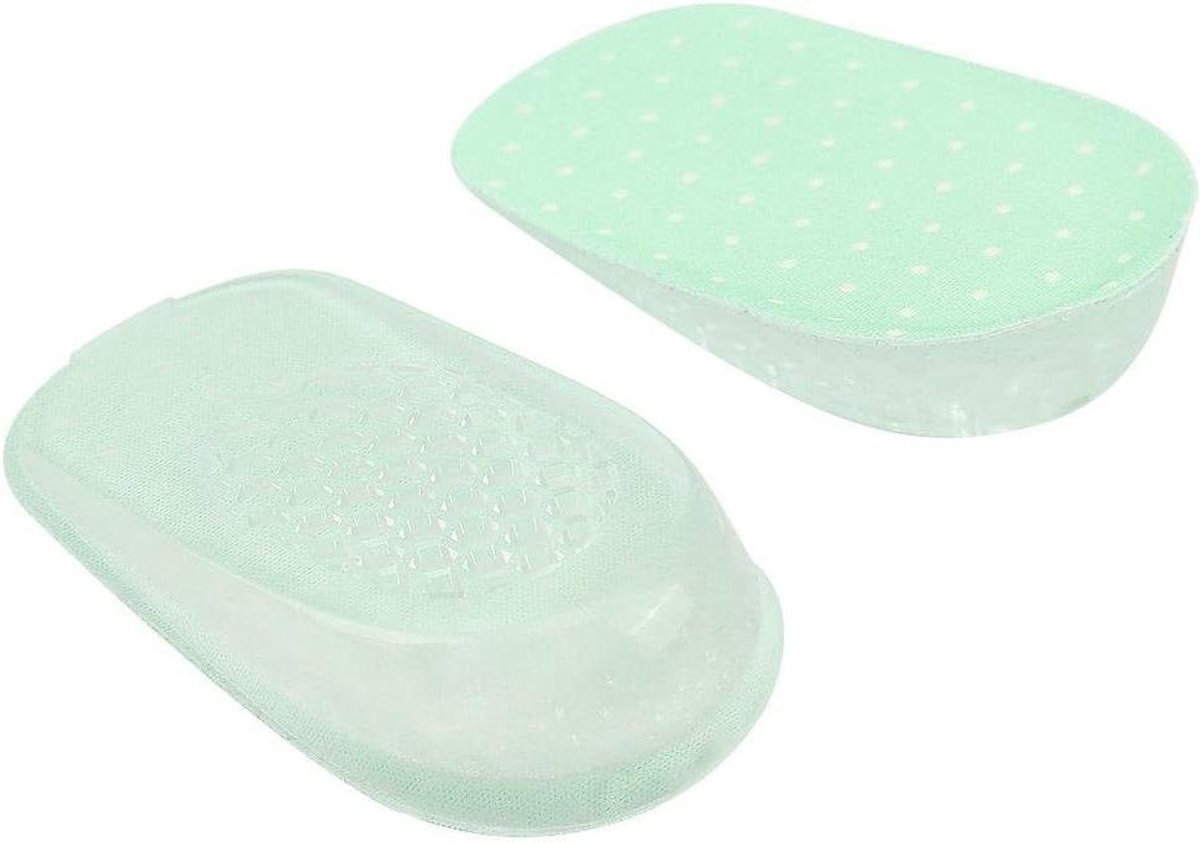 Taller Pads Gel-verhoging voor hoge hakken en comfort, 1 paar, 2,5 cm, groen (6153141439438)