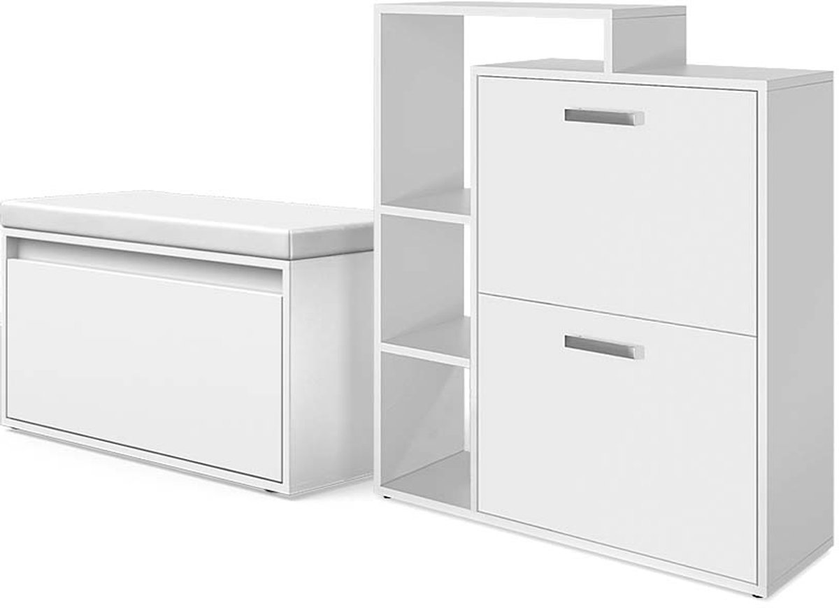 Vicco Orlando Schoenklaprek - 2 delen, met bank Wit (4066731381906)