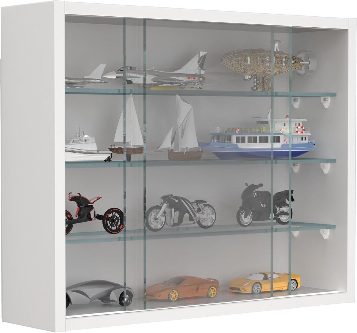 Vitrinekast met Glas - Vitrinekasten Woonkamer - Decoratie (9101119911285)