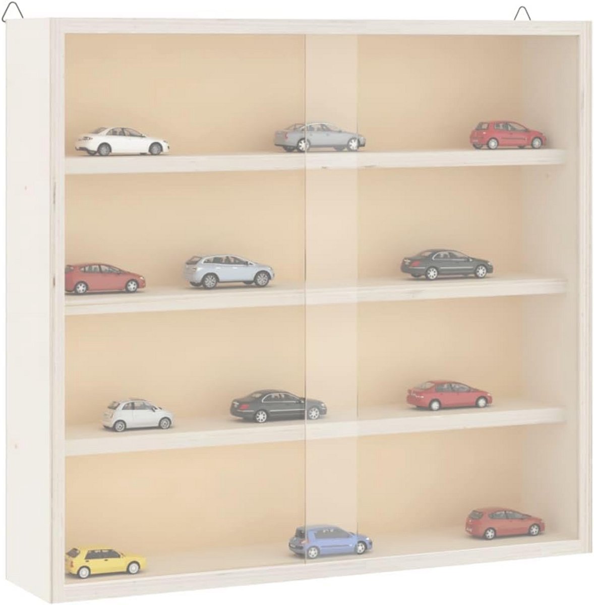 Wandvitrine met Deuren voor Woonkamer - Display Kast voor Verzamelingen (9101046379196)